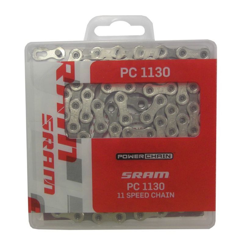 Cadena Sram PC-1130 114 Eslabones Powerlock 11v Plata