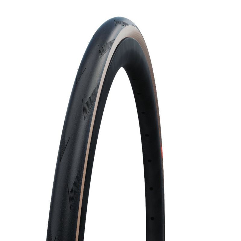 Cubierta Schwalbe Pro One HS493 Evolution V-Guard Addix Race Tubeless Plegable Negro/Marrón