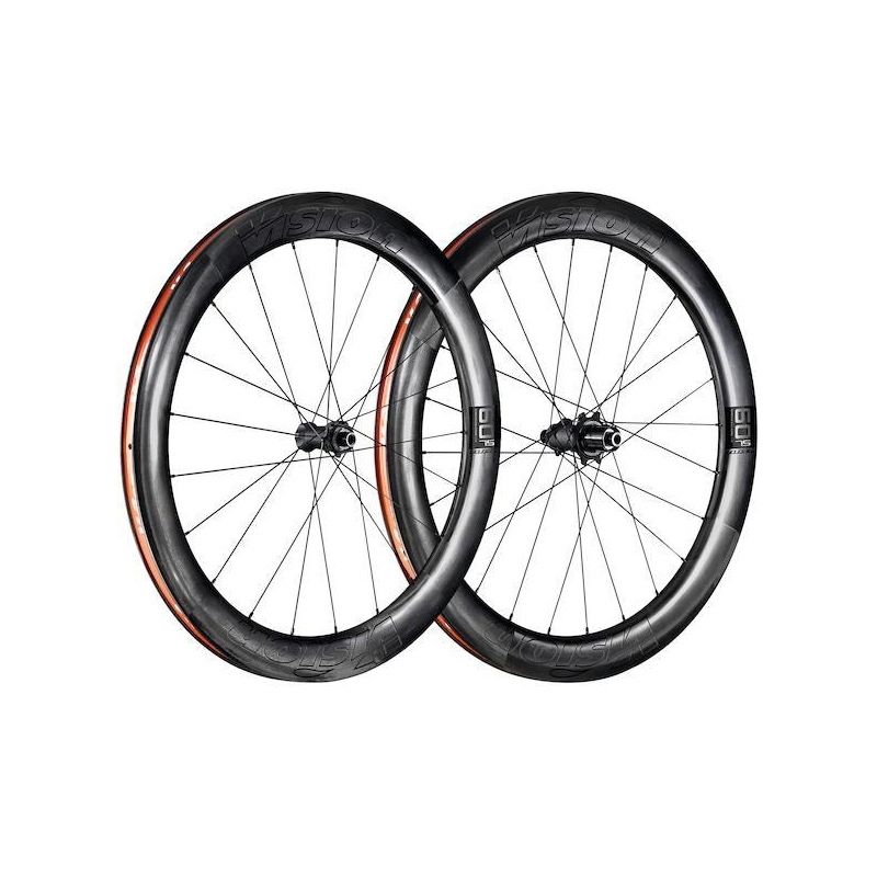 Juego Ruedas Vision Metron 60 SL Freno Disco Center Lock Cubierta Tubeless Ready Shimano 11v Carbono Negro