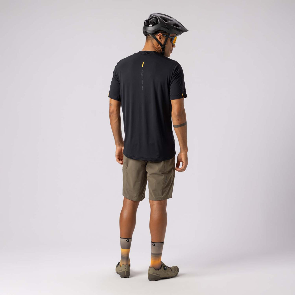 Pantalón Corto MTB Scott Vertic Pro SL Hombre Wood Grey #4