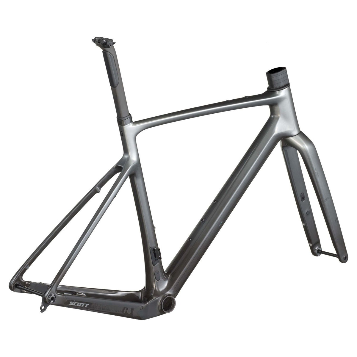 Cuadro Scott Addict Gravel Team HMF 2026 Chrome Silver #2