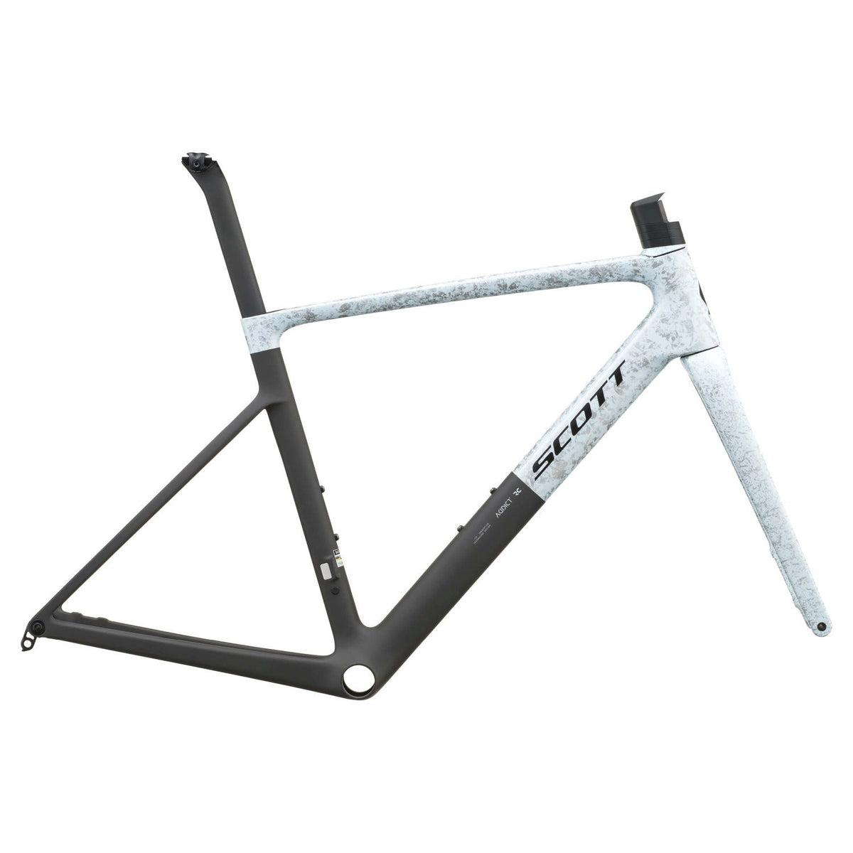 Cuadro Scott Addict RC Pro 2027 Rush White/Carbon Black #2