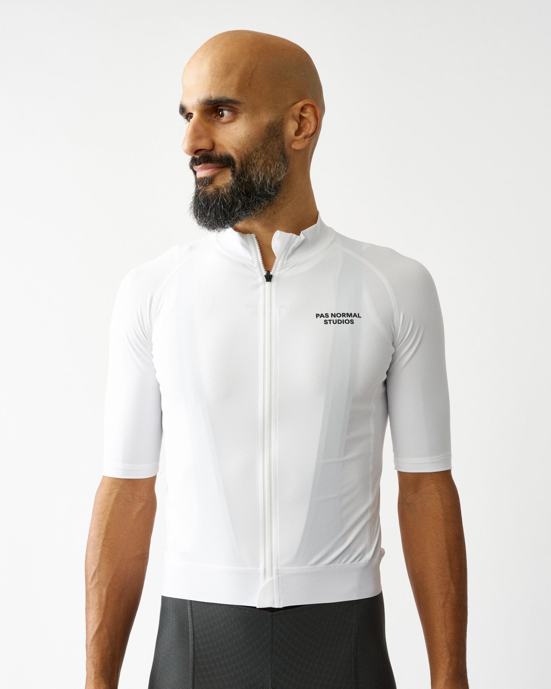 Maillot Manga Corta Pas Normal Studios Essential Hombre Blanco #3