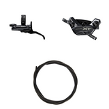 Shimano Deore XT BRM8220JTBLM8200 Hydraulic Disc Brake Left/Front Resin Finned Without Adapter 1000mm Black