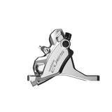 Shimano Cues BR-U6030-F Hydraulic Disc Brake Caliper 2 Piston Flat Mount Front Silver
