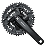 Crankset Shimano FC-M371 Square 48/36/26t 9s Bottom Bracket Chain Guide Black