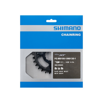 Plato Shimano Deore XT SM-CRM85 12 Velocidades 28d Negro #2