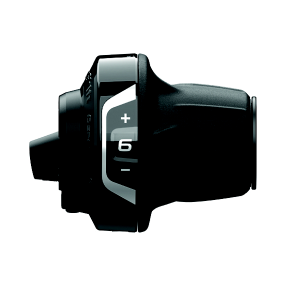 Mando Cambio Derecho Shimano SL-RV400-6R Revoshift Abrazadera 6v Optical Gear Display Negro