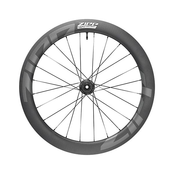 Rueda Delantera Zipp 404 Firecrest Tubeless Freno Disco Center Lock 12x100mm Carbono