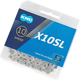 KMC X-10 SL Chain 114 Links 10s Chrome