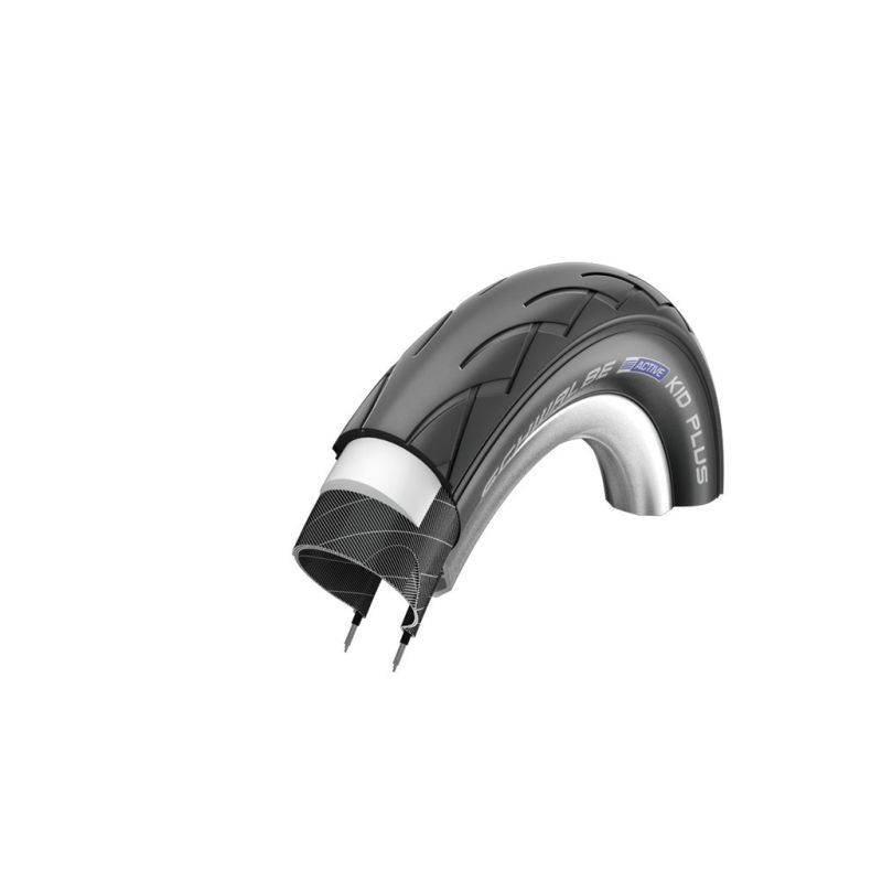 Cubierta Schwalbe Kid Plus PunctureGuard Active Line HS413 TwinSkin Rígida Negro