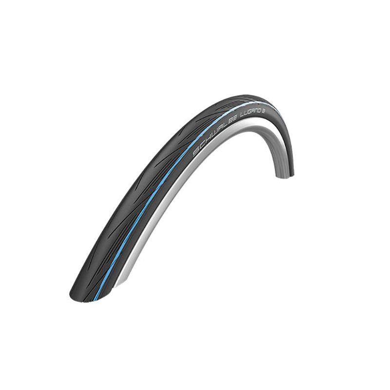 Cubierta Schwalbe Lugano II K-Guard HS471 Active Line Plegable Negro/Banda Azul