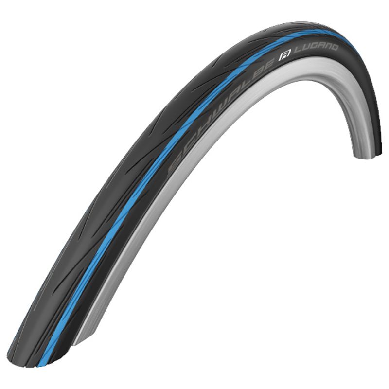 Cubierta Schwalbe Lugano II HS471 Active Line K-Guard SiC Rígida Negro/Azul