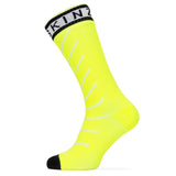 Sealskinz Hydrostop Long Waterproof Socks Fluorescent Yellow/Black/White