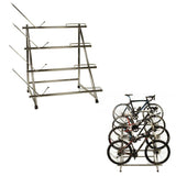 BiciSupport Stand 4 Bikes 4 Levels Up To 29 Silver