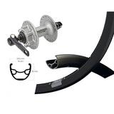 Front Wheel Winora Ryde Rival 19 Disc Brake 6-Bolt Quick Release Shimano Deore Black/Silver