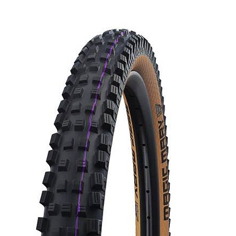 Cubierta Schwalbe Magic Mary HS447 Evolution Super Gravity Tubeless Addix Soft Plegable Negro/Marrón