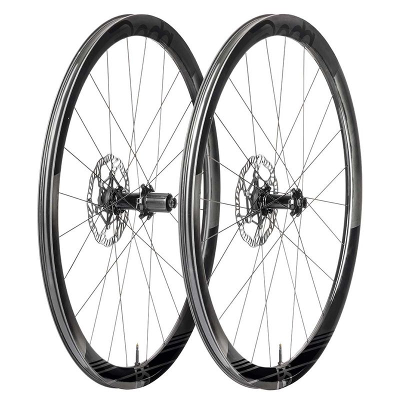 Juego Ruedas Deda RS4DB Freno Disco Center Lock Cubierta Tubeless Ready Shimano HG11 Carbono POB Negro