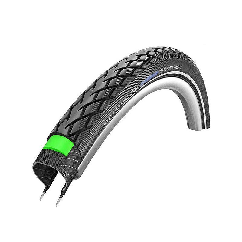 Cubierta Schwalbe Marathon HS620 Performance TwinSkin GreenGuard Addix Eco Rígida Negro Reflectante