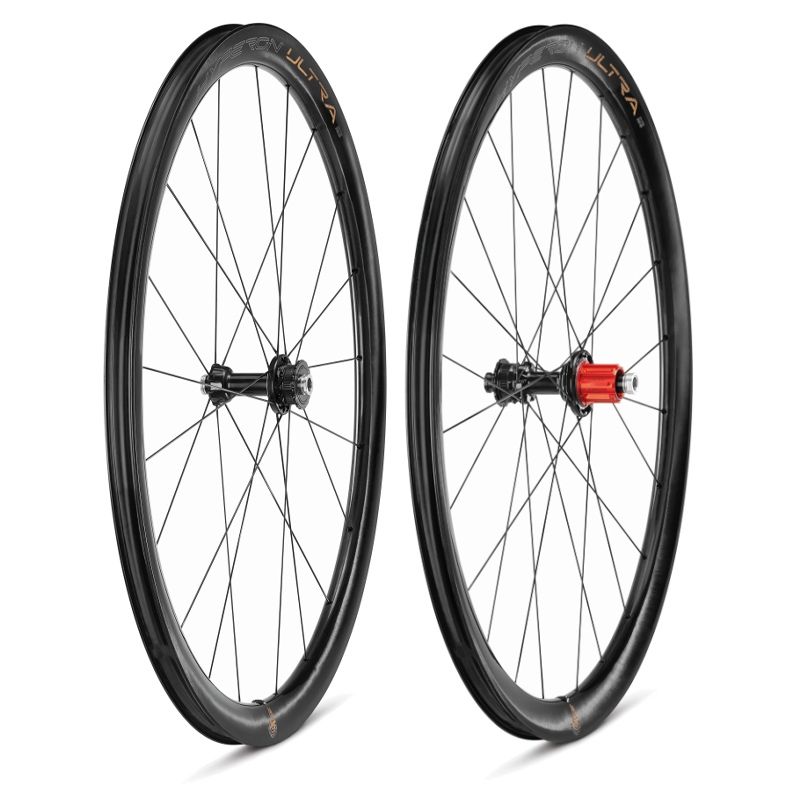 Juego Ruedas Campagnolo Hyperon Ultra 2WF Tubeless Freno Disco Center Lock Campagnolo N3W Carbono Negro Negro