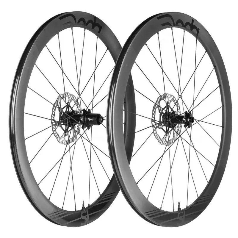 Juego Ruedas Deda SL4DB Freno Disco Center Lock Cubierta Tubeless Ready Sram XDR Carbono POB Negro