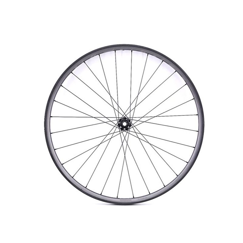 Rueda Delantera Lapierre Freno Disco 6 Agujeros Boost Tubeless Ready Carbono Negro