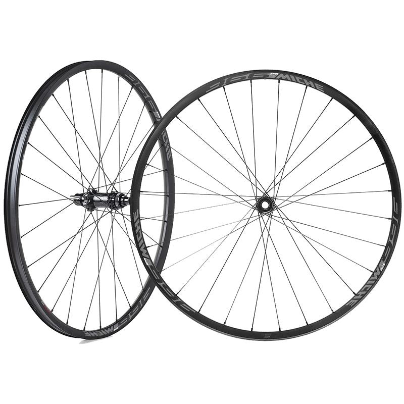 Juego Ruedas Miche 966 SPR Boost Freno Disco Center Lock Tubeless Ready Shimano Micro Spline Aluminio Negro